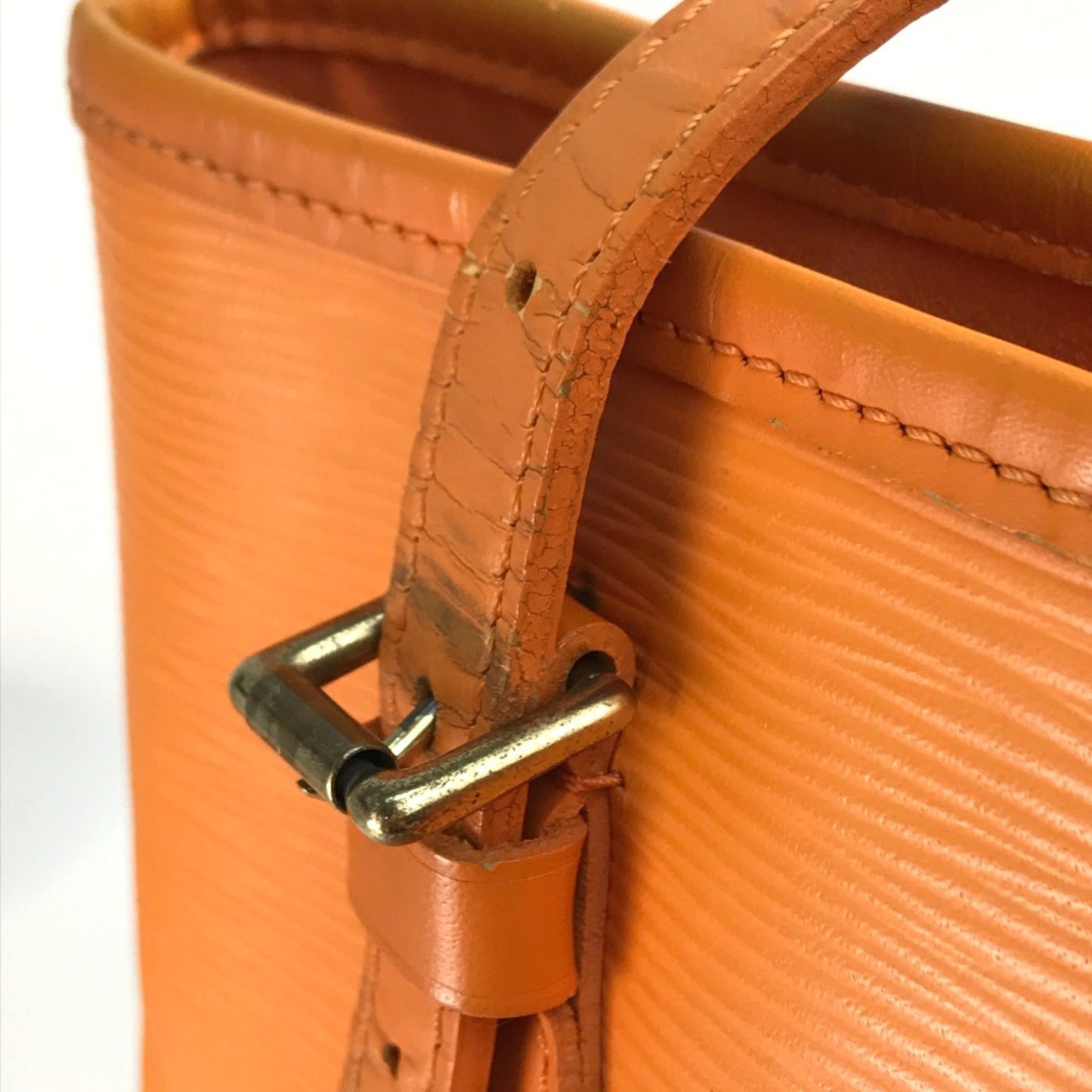 Louis Vuitton Orange Leather Shoulder Bag