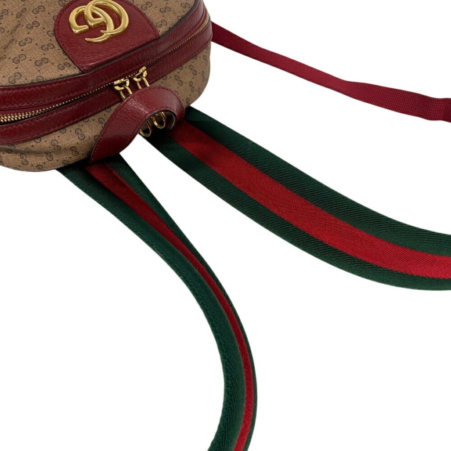 Gucci Beige Red Color Gg Supreme Backpack