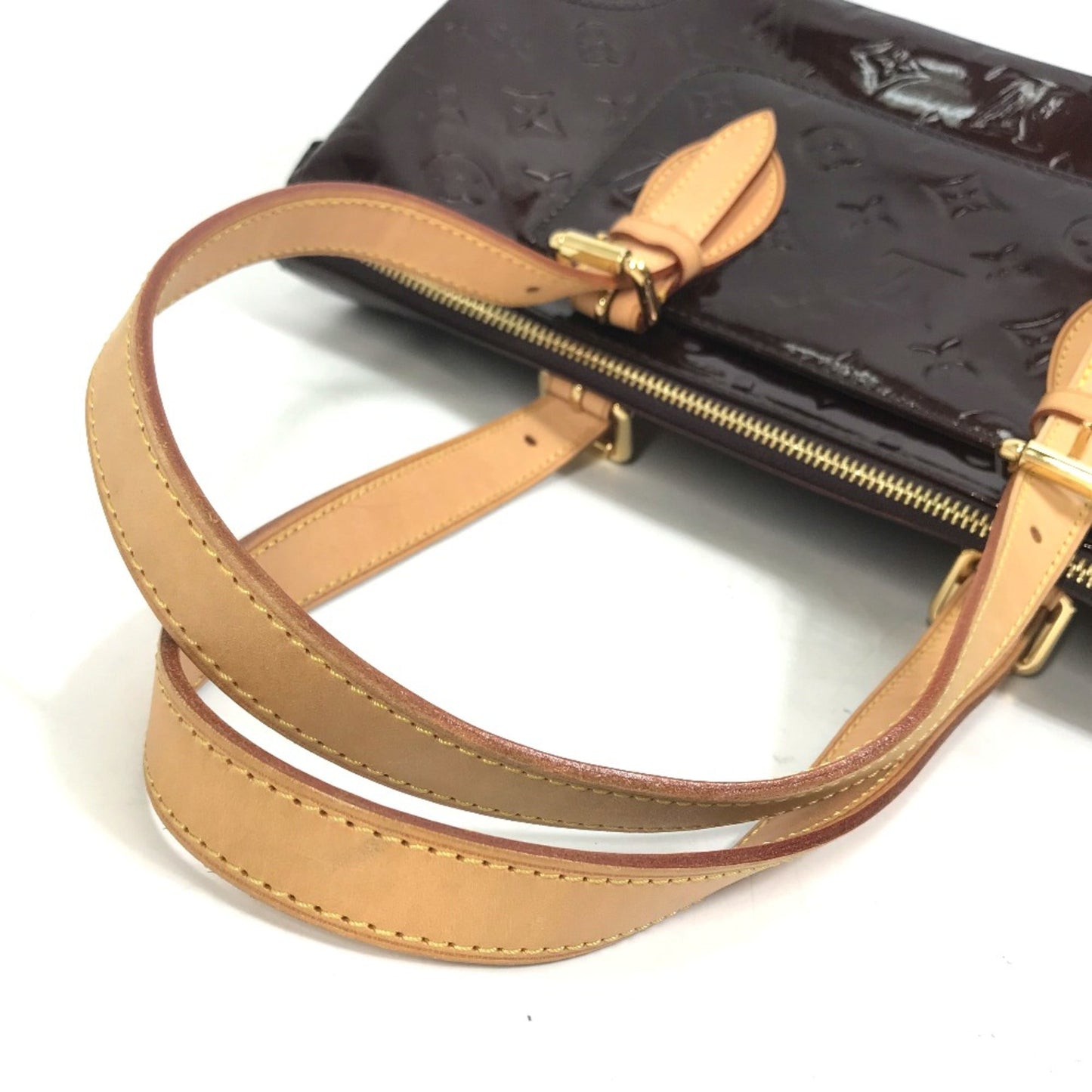 Louis Vuitton Red Leather Shoulder Bag