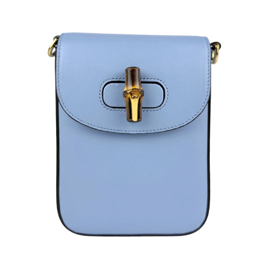 Gucci Blue Leather Shoulder Bag