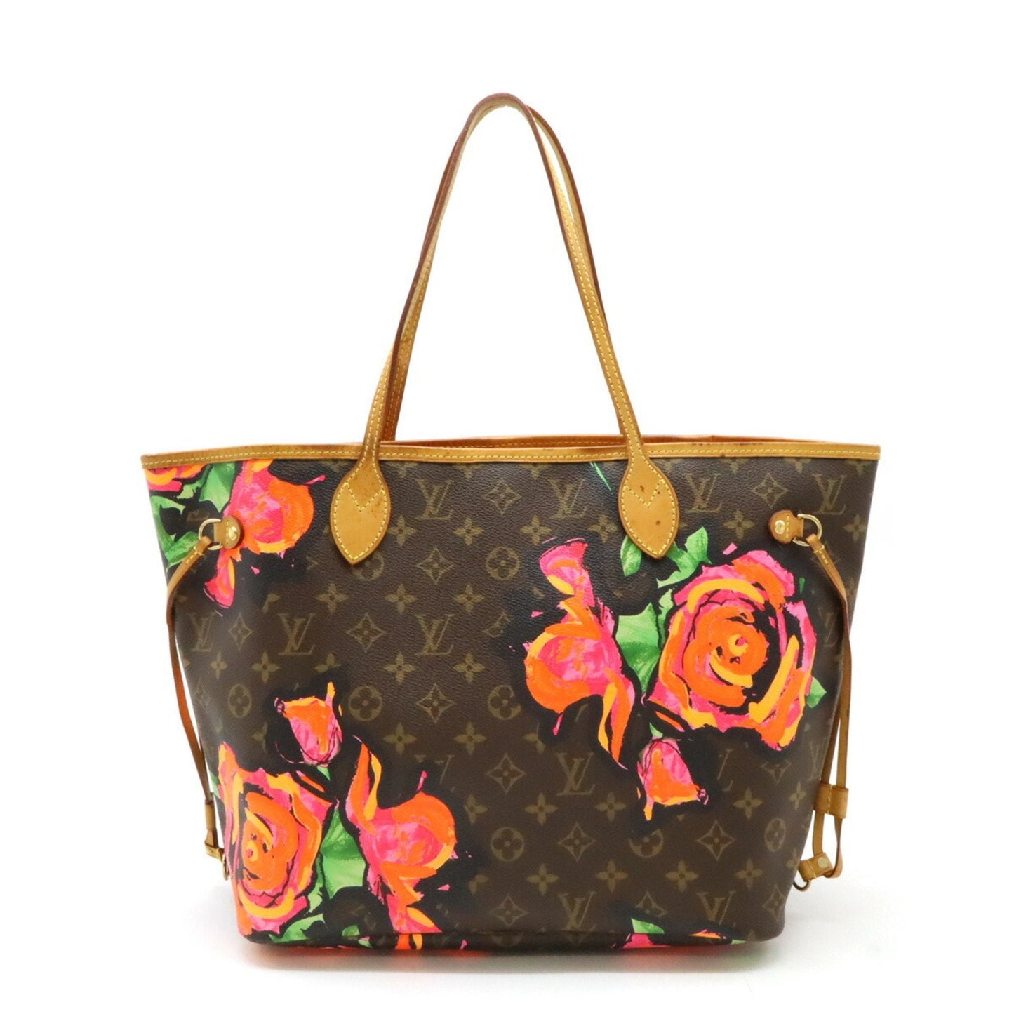 Louis Vuitton Brown Green Monogram Orange Pink Monogram Rose Shoulder Bag Tote Bag