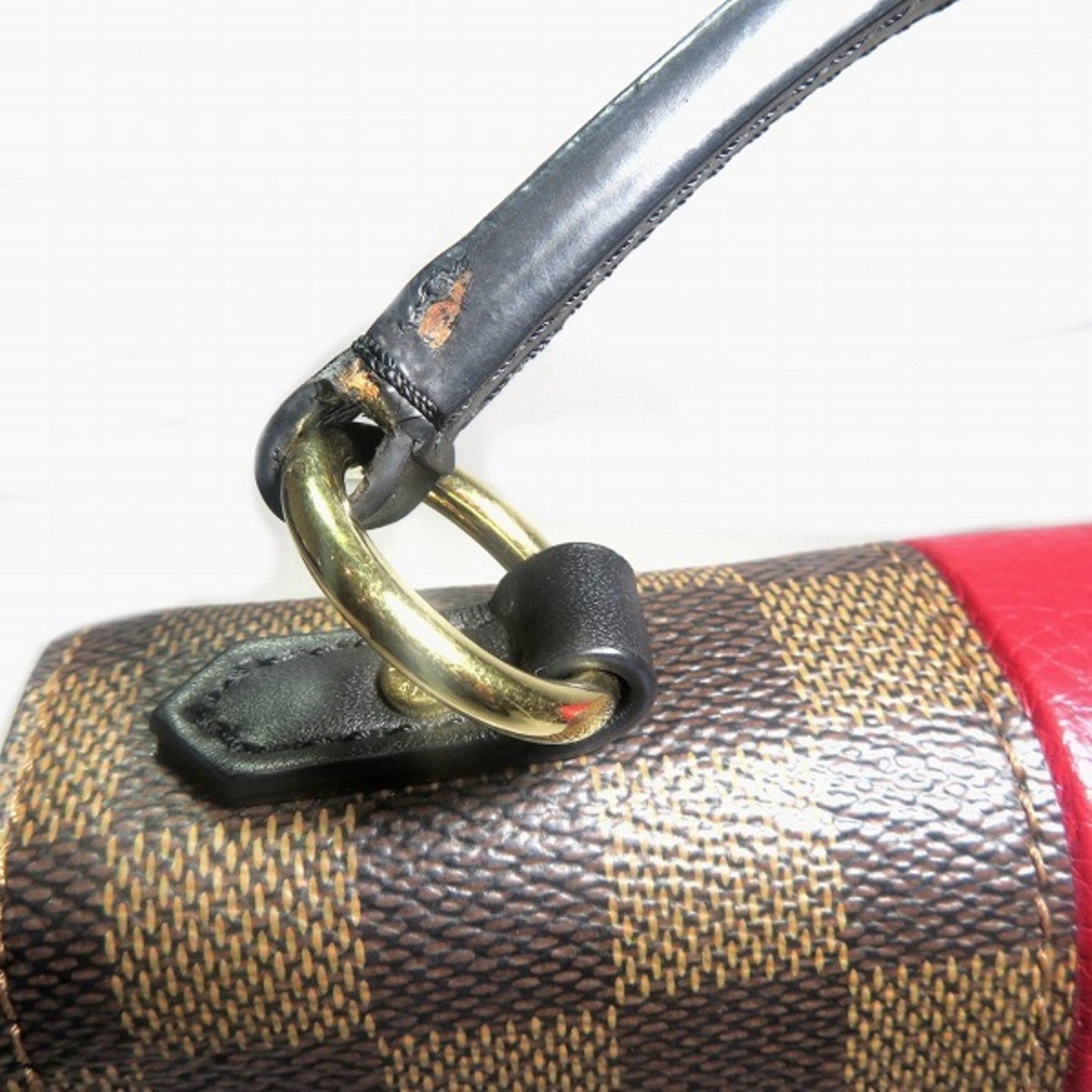 Louis Vuitton Damier Brown Red Color Handbag Shoulder Bag