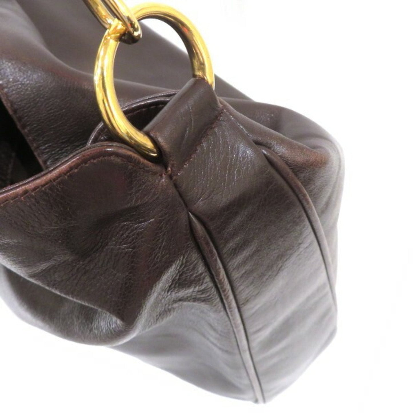 Gucci Brown Leather Handbag Shoulder Bag