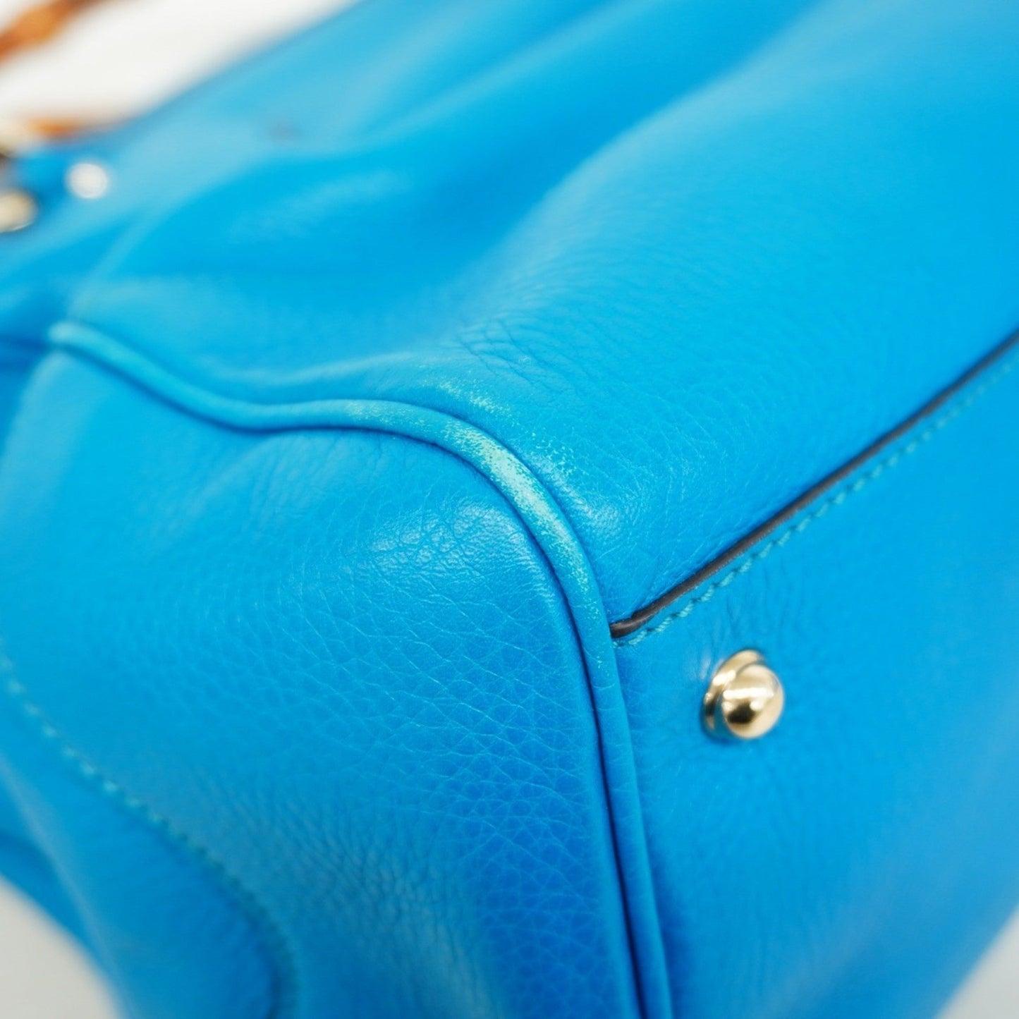 Gucci Blue Leather Handbag