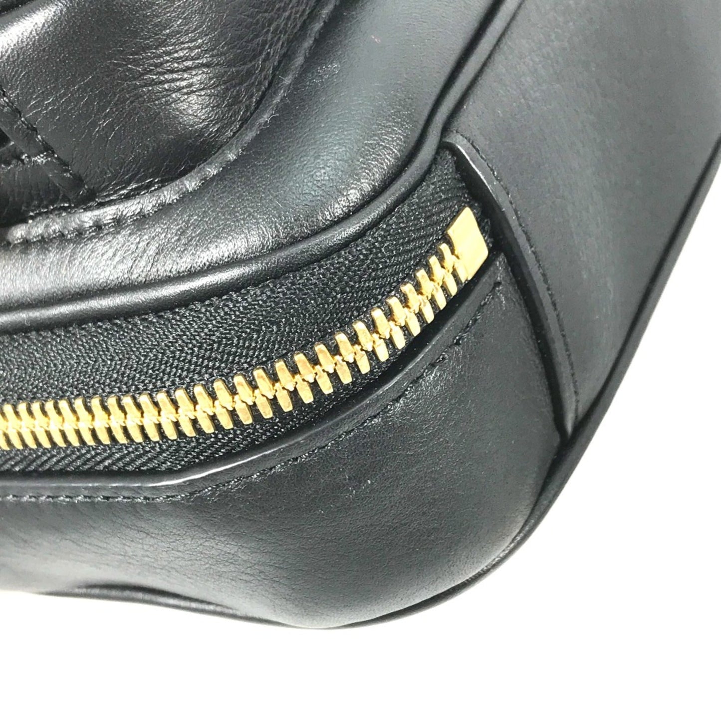 Louis Vuitton Black Leather Shoulder Bag