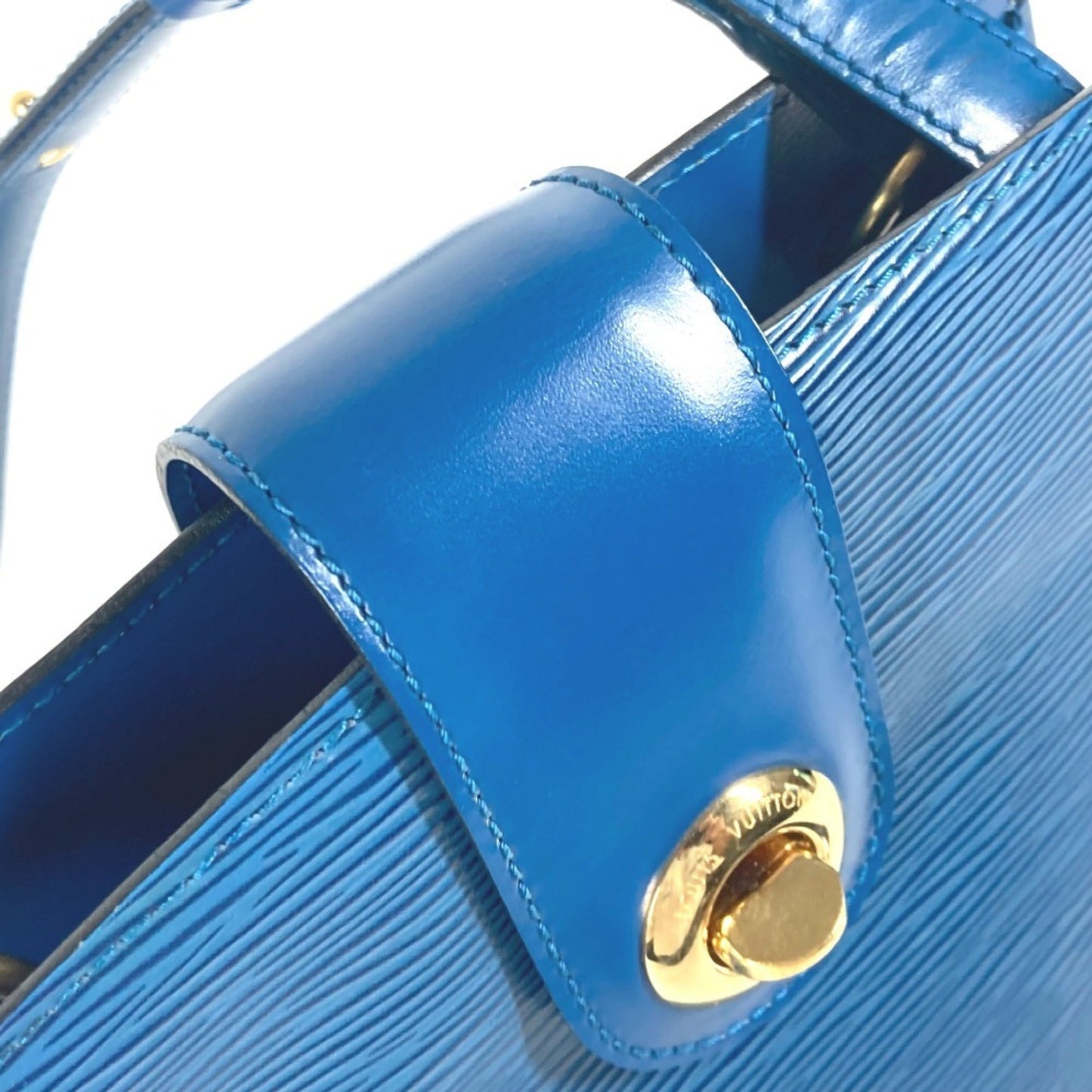 Louis Vuitton Epi Blue Toledo Blue Epi Leather Shoulder Bag
