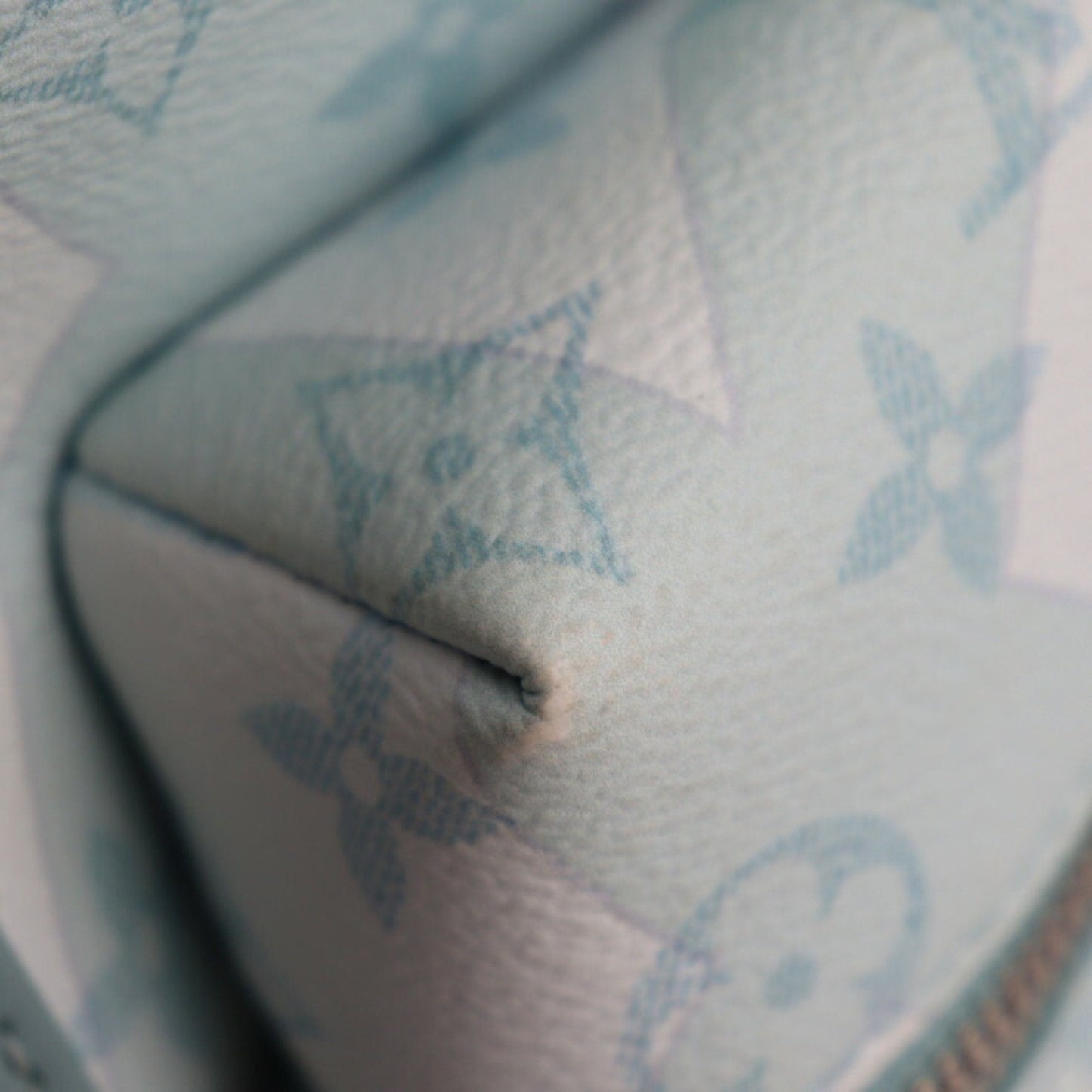 Louis Vuitton Light Blue Pvc Leather Backpack Handbag