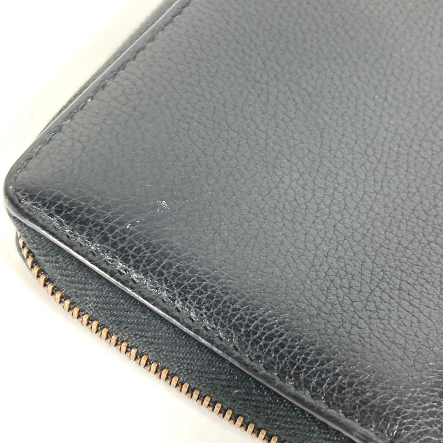 Gucci Black Leather Long Wallet (Bi-Fold)