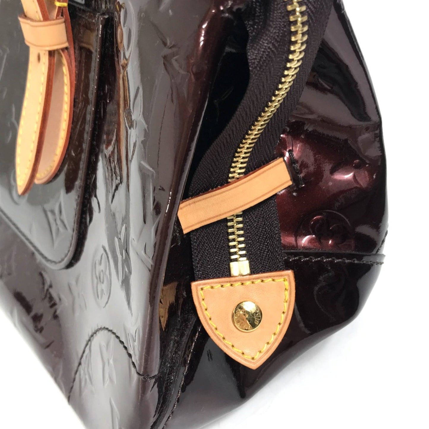 Louis Vuitton Red Leather Shoulder Bag
