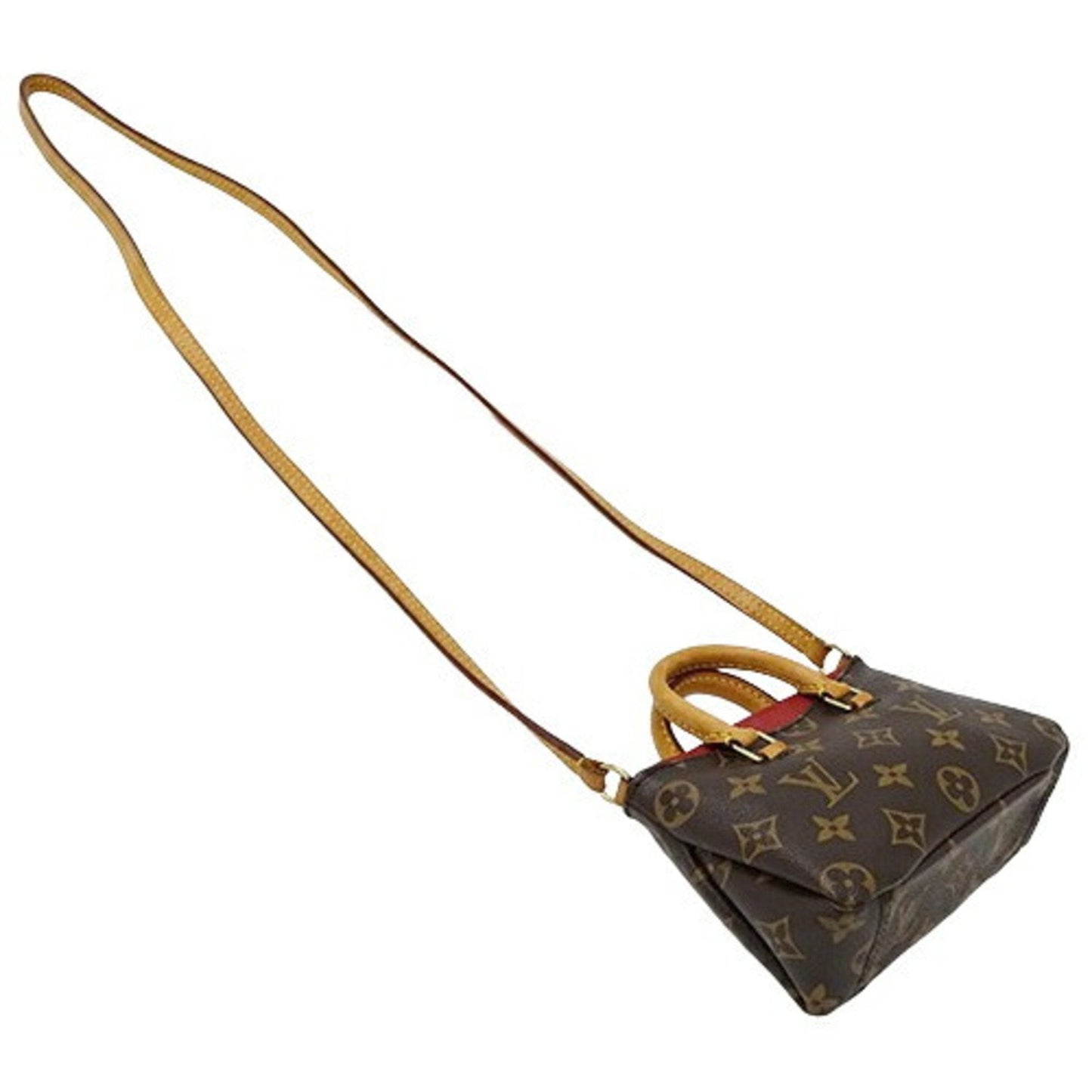 Louis Vuitton Brown Cerise Monogram Red Color White Monogram Shoulder Bag