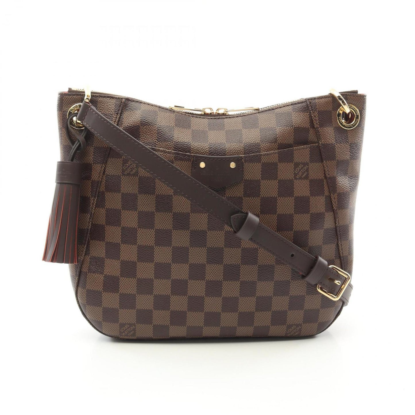 Louis Vuitton Brown Ebene Coated Canvas Leather Shoulder Bag ()