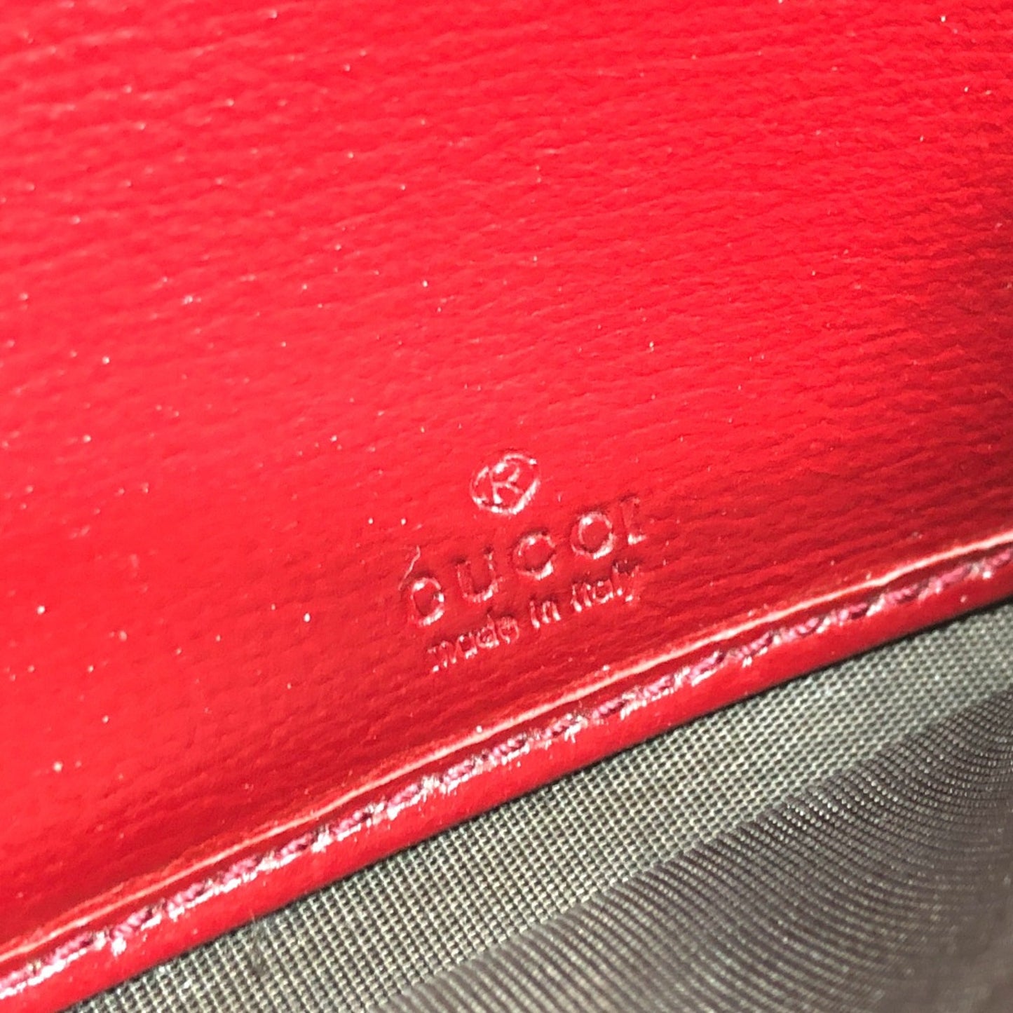 Gucci Red Leather Wallet (Bi-Fold)