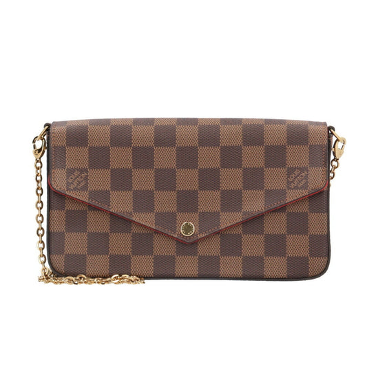 Louis Vuitton Brown Damier Canvas Pochette Shoulder Bag ()