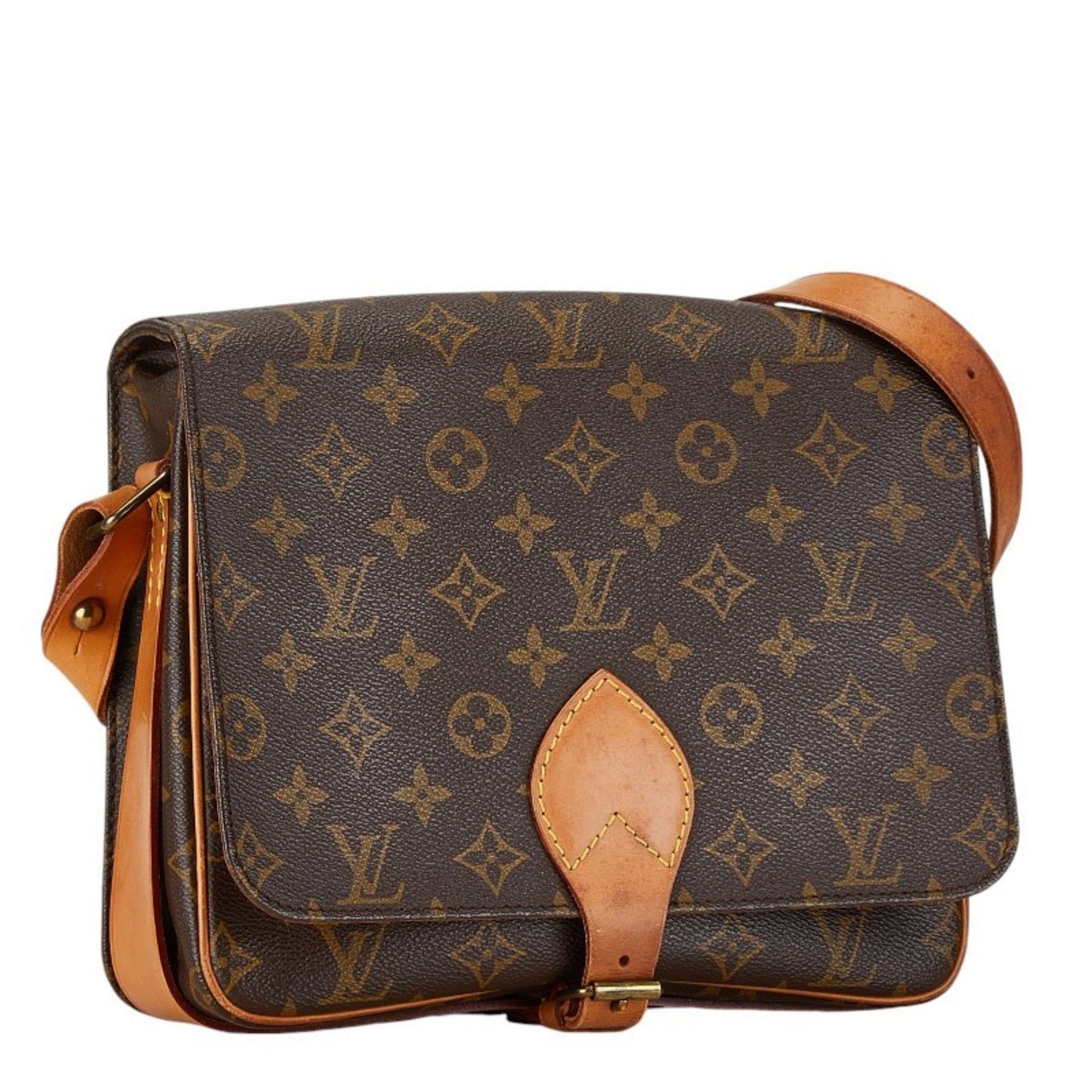 Louis Vuitton Brown Pvc Leather Shoulder Bag