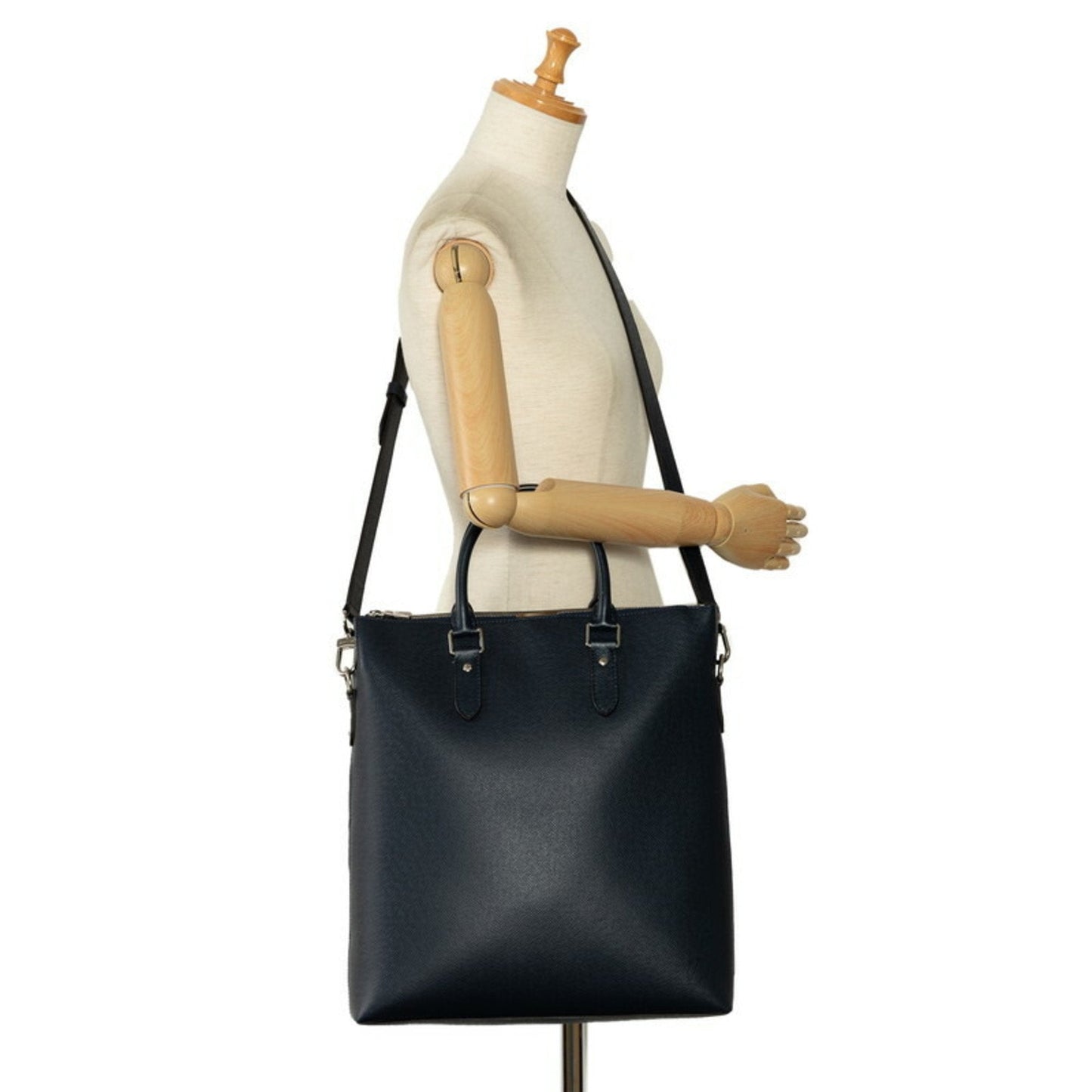 Louis Vuitton Navy Ocean Leather Shoulder Bag Tote Bag