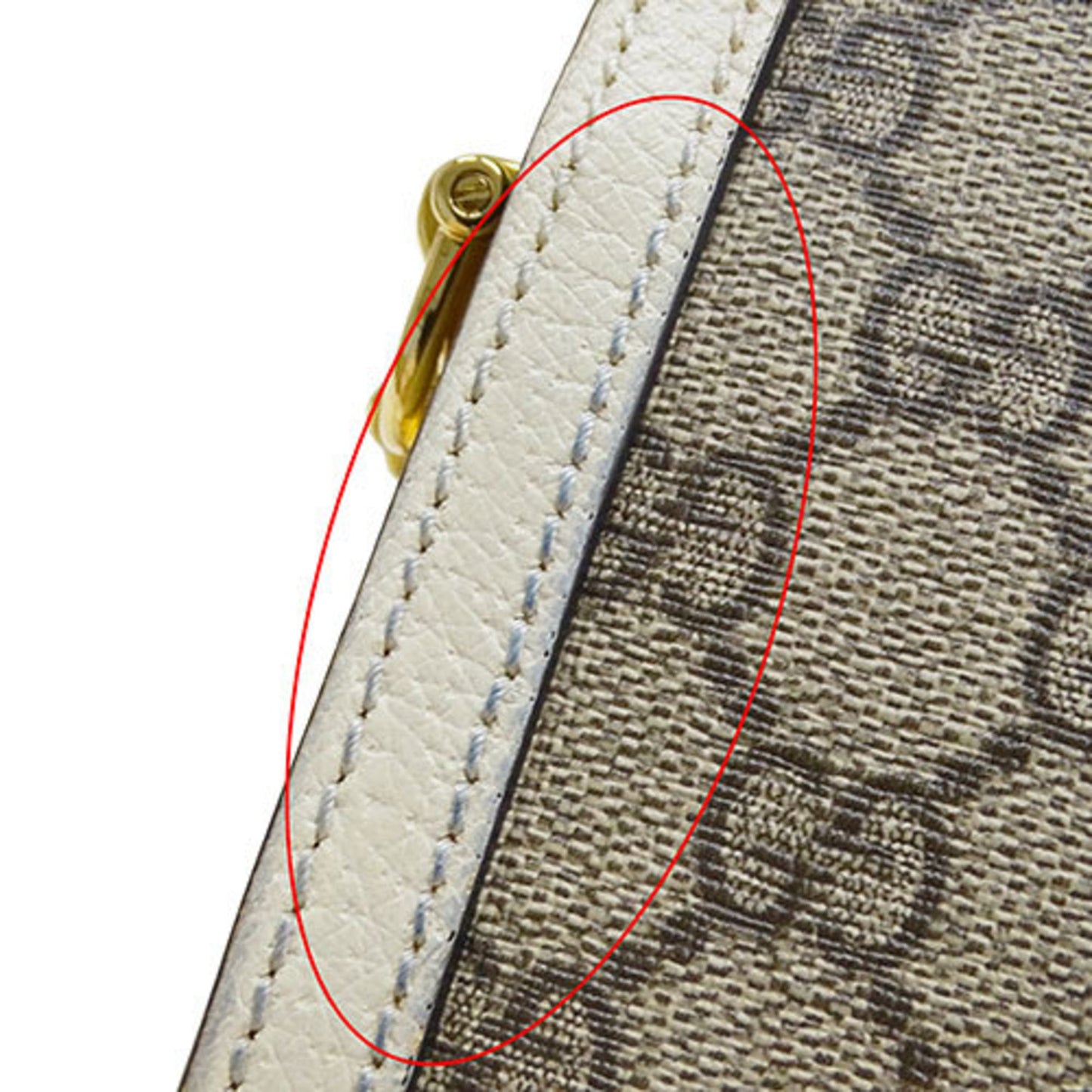 Gucci Beige Ivory Pvc Pochette Shoulder Bag
