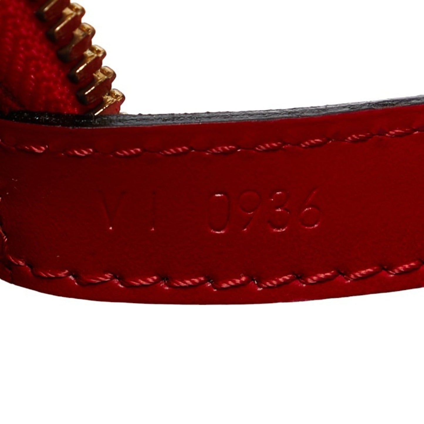 Louis Vuitton Castilian Red Leather Shoulder Bag Tote Bag