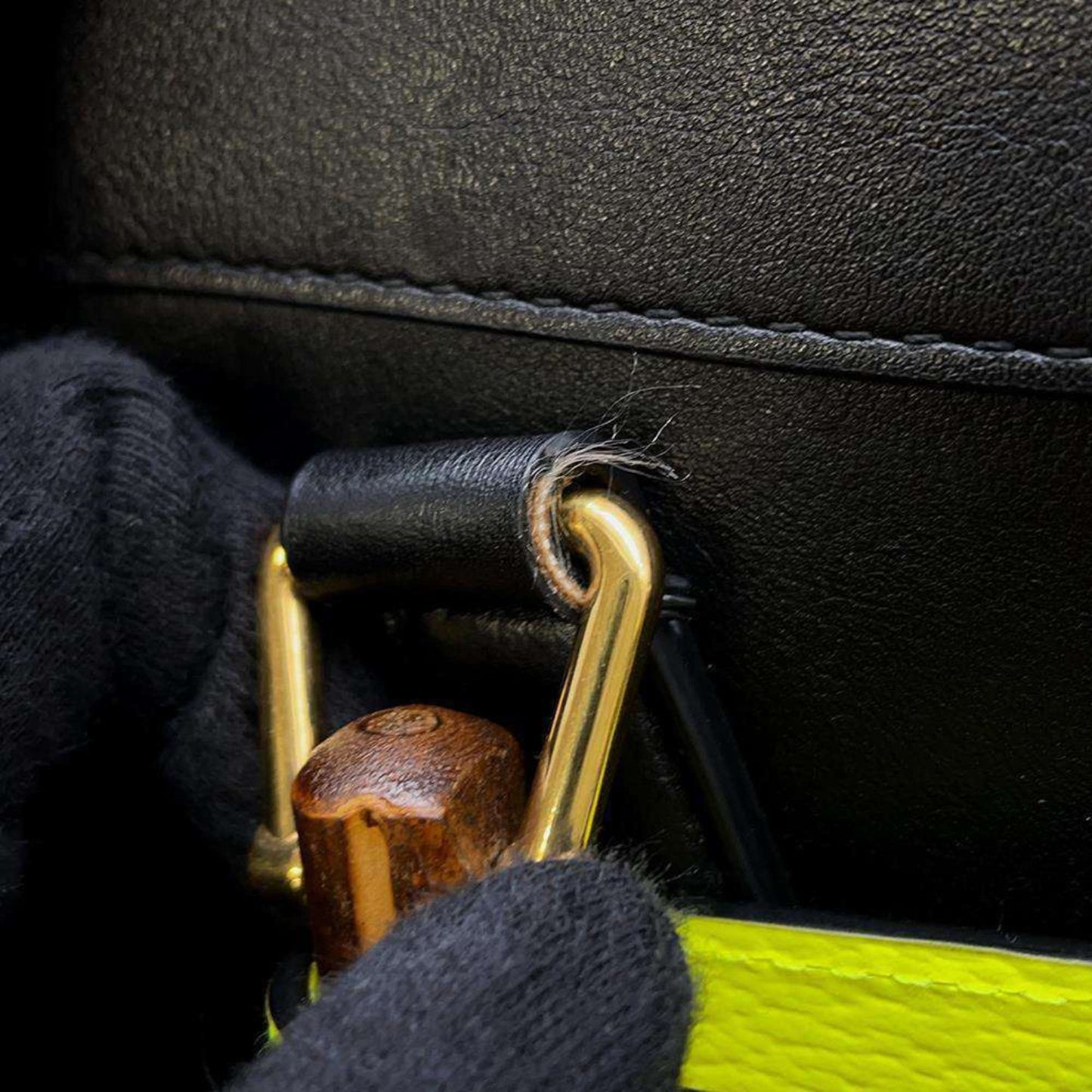Gucci Black Leather Shoulder Bag Tote Bag