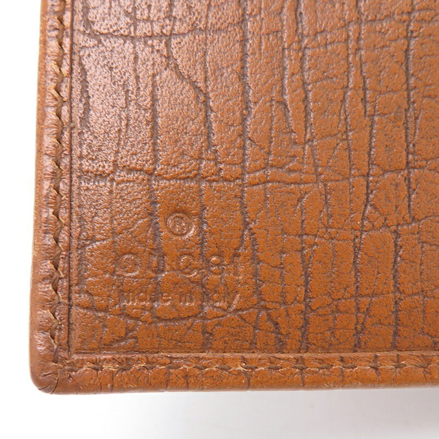 Gucci Bamboo Camel Bamboo Leather Wallet (Bi-Fold)