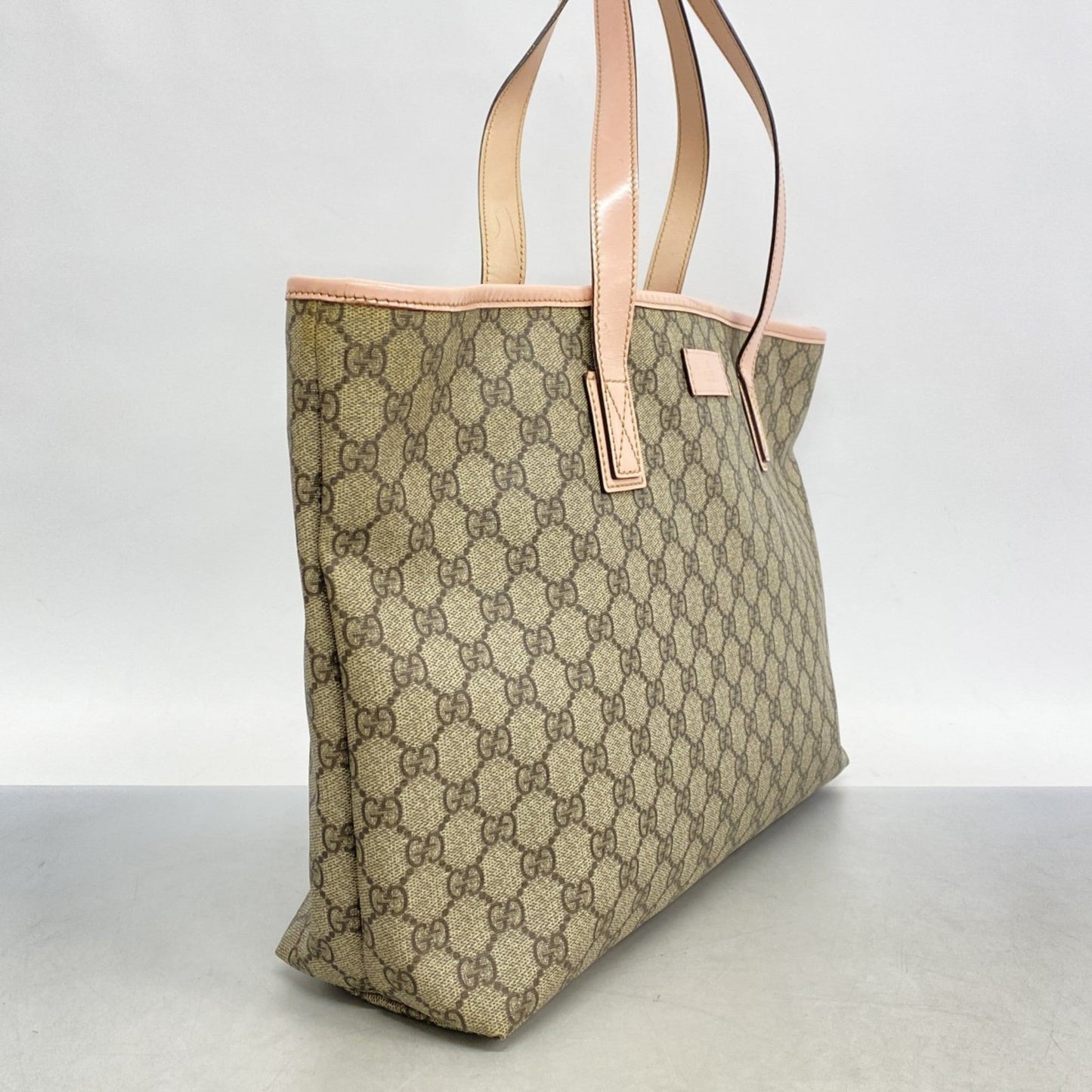 Gucci Brown Pink Pvc Tote Bag