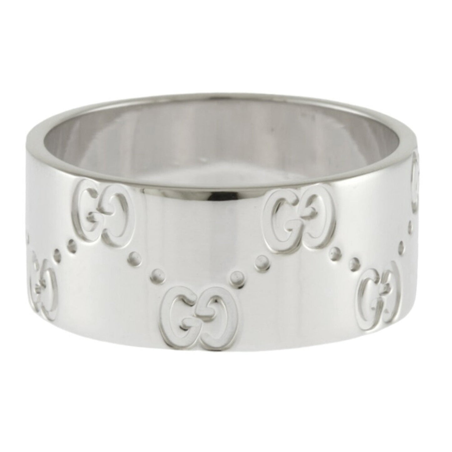 Gucci Icon White White Gold (18K) Band Ring
