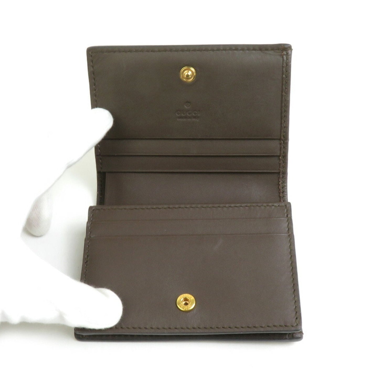 Gucci Beige Brown Gg Supreme Wallet (Bi-Fold)