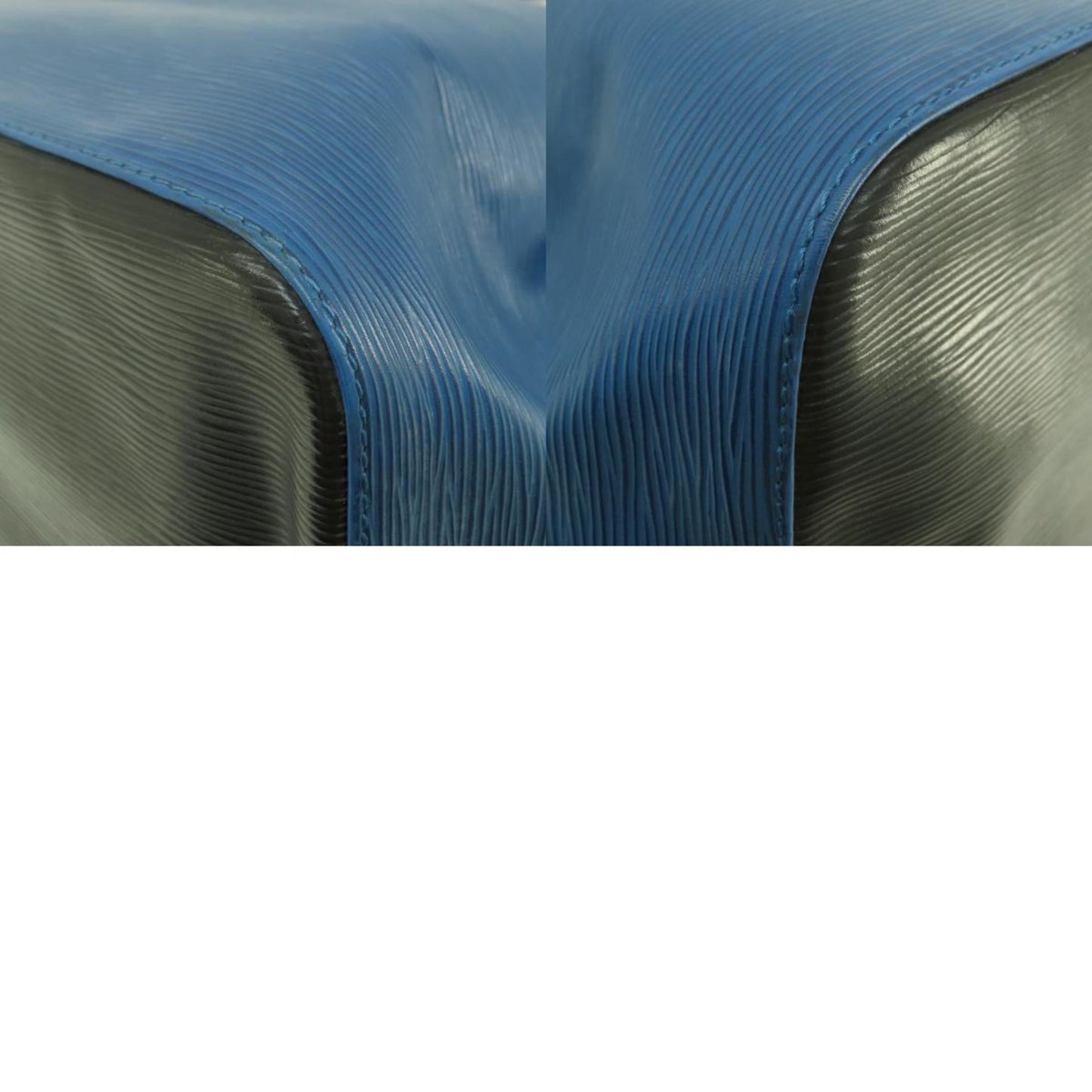 Louis Vuitton Black Blue Epi Leather Shoulder Bag