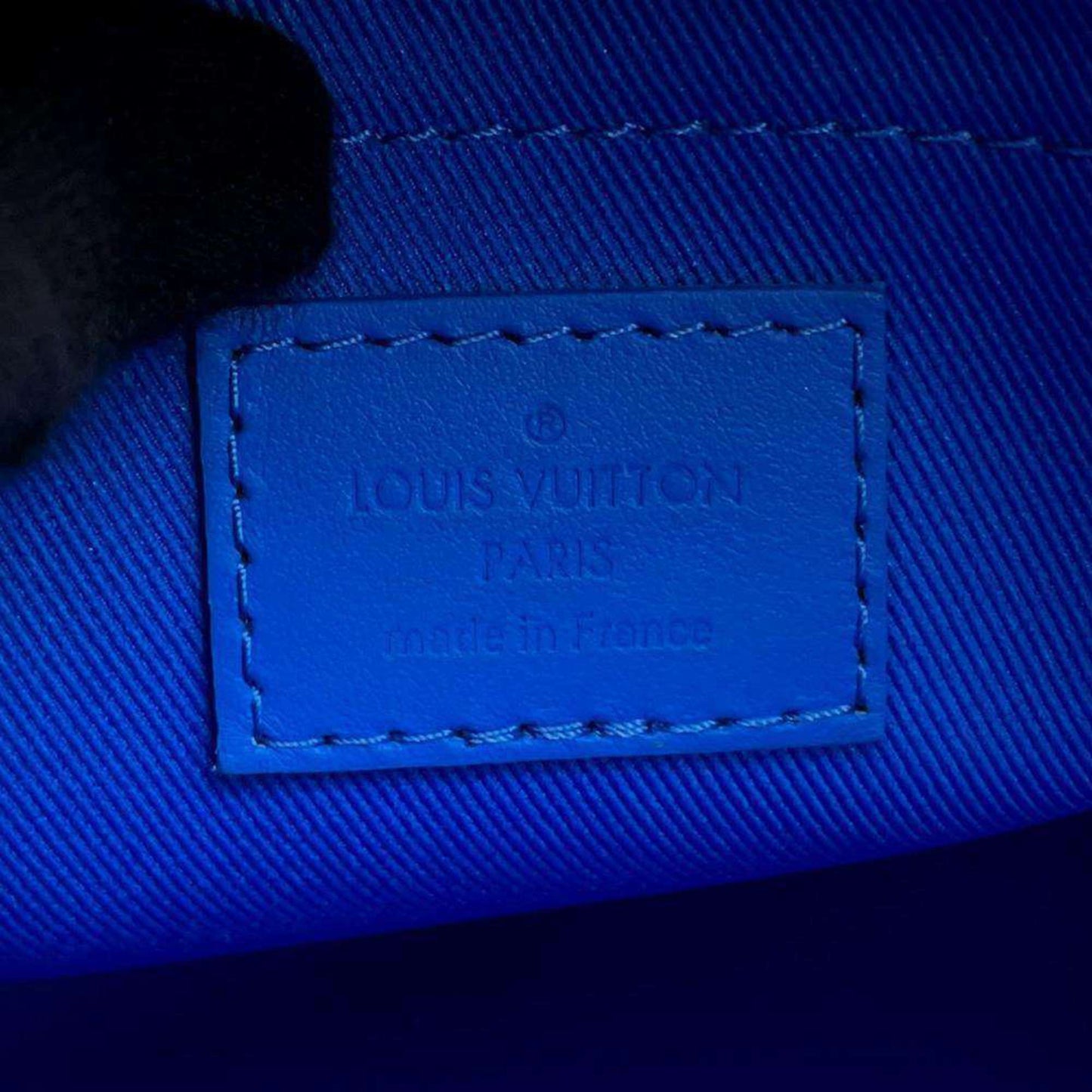 Louis Vuitton Blue Leather Shoulder Bag