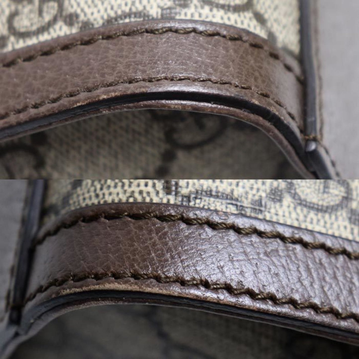 Gucci Beige Brown Gg Supreme Shoulder Bag Tote Bag