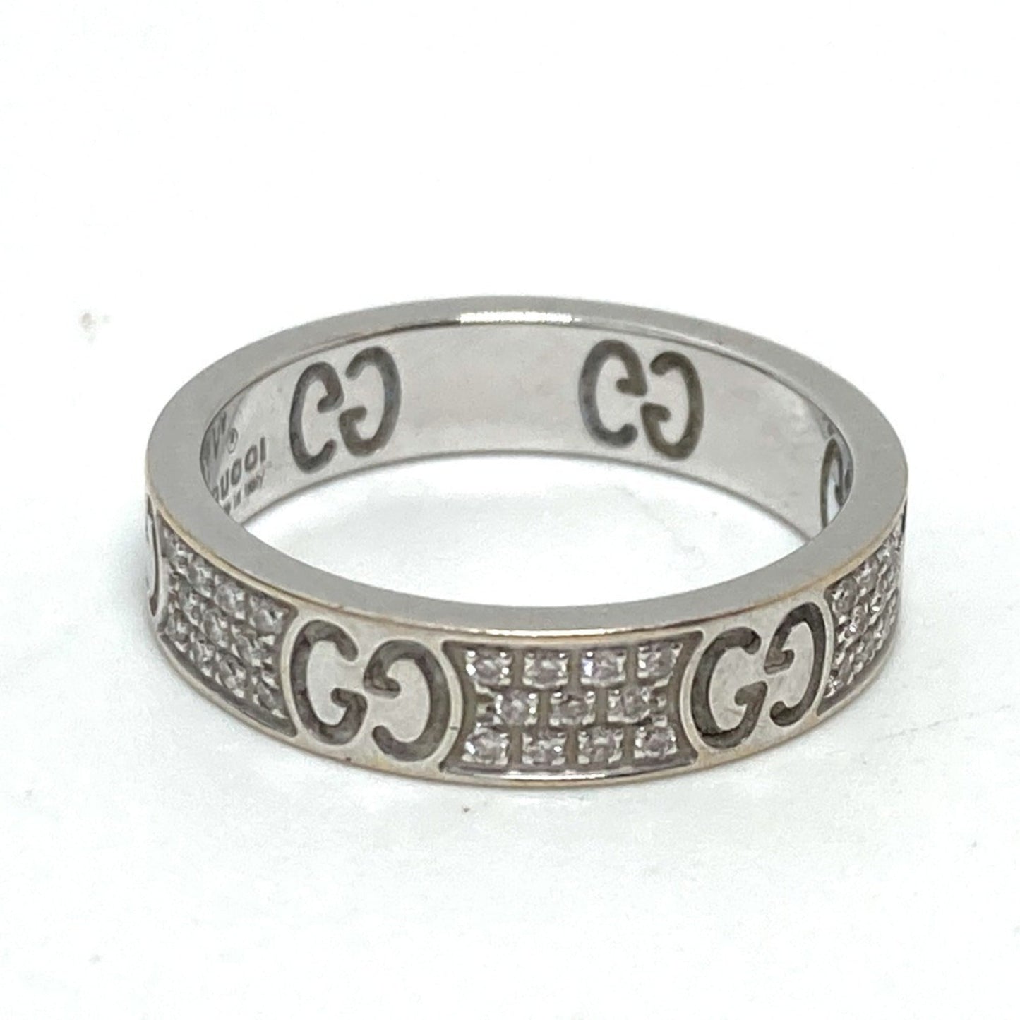 Gucci Silver White Gold (18K) Band Ring