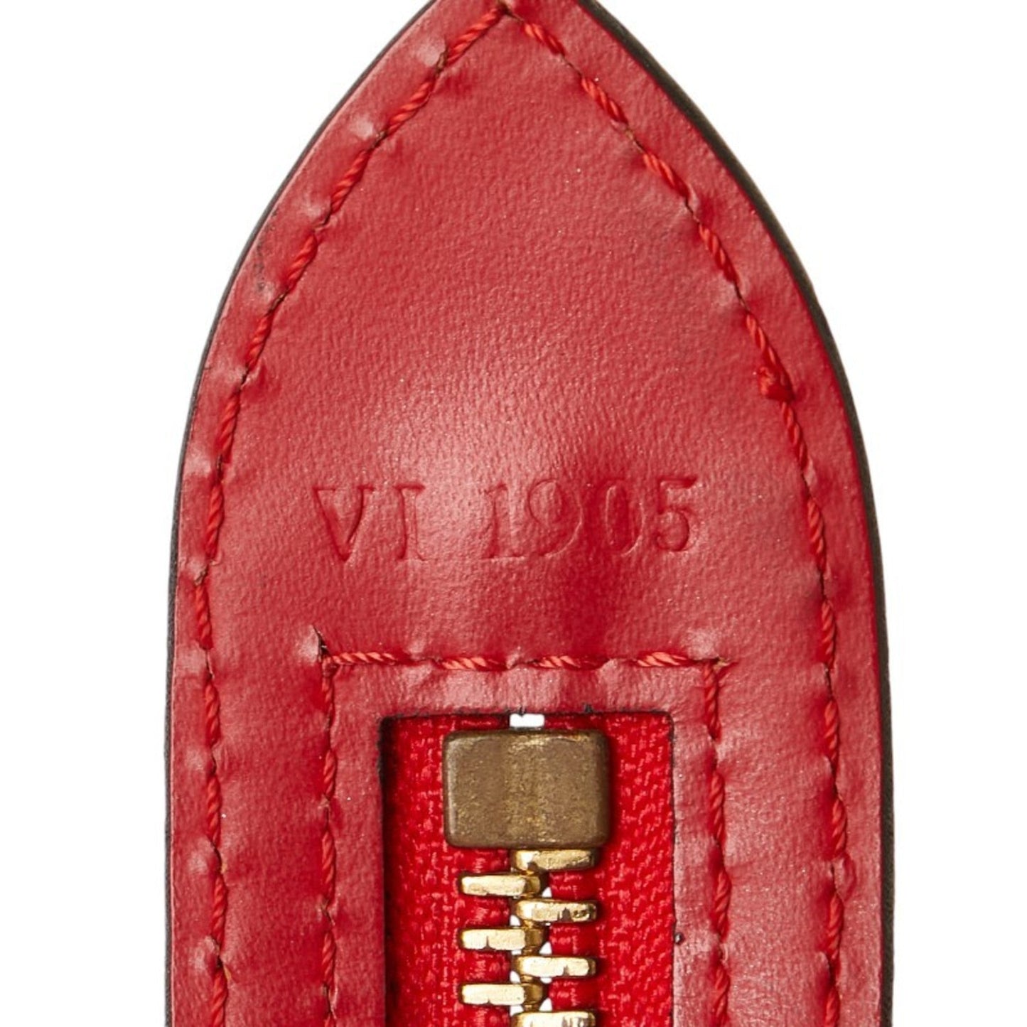 Louis Vuitton Castilian Red Leather Shoulder Bag Tote Bag