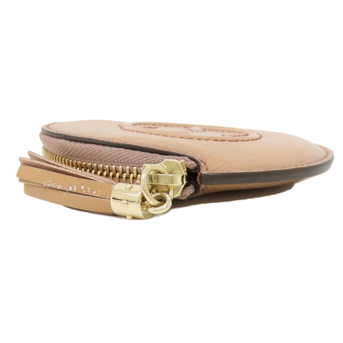 Gucci Beige Patent Leather Coin Purse/Coin Case