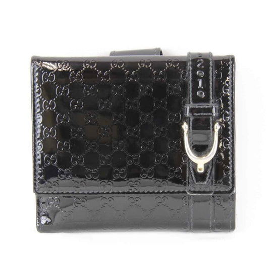 Gucci Black Patent Leather Wallet (Bi-Fold) ()