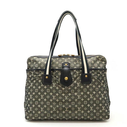 Louis Vuitton Black Noir Canvas Leather Shoulder Bag Tote Bag ()
