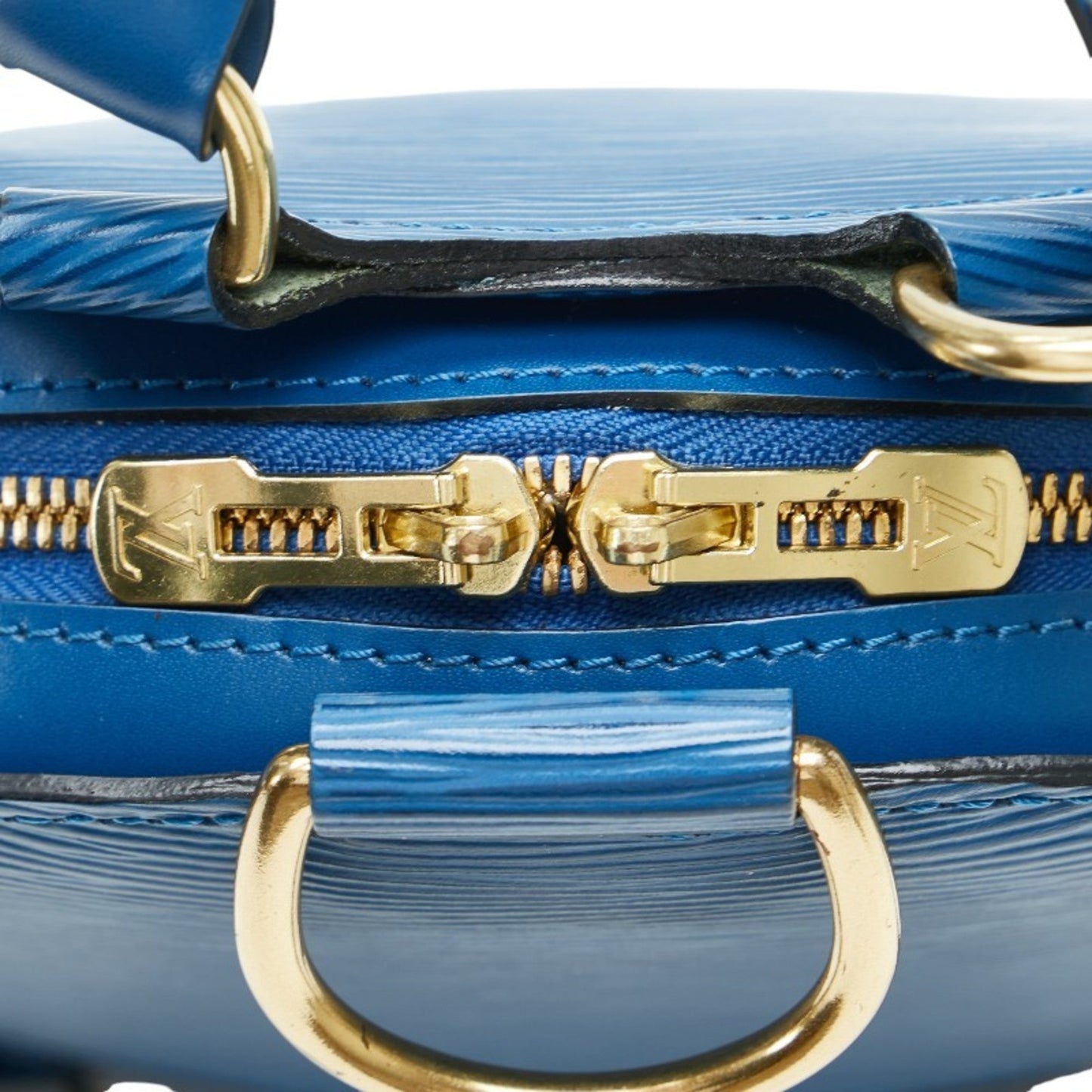 Louis Vuitton Toledo Blue Leather Backpack