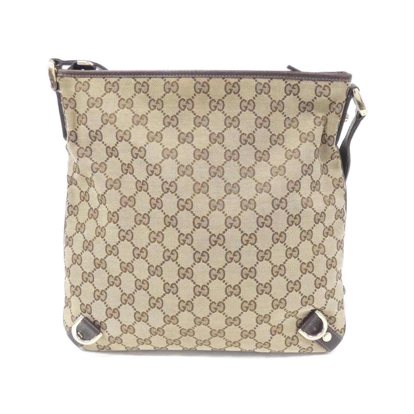 Gucci Beige Brown Gg Canvas Shoulder Bag