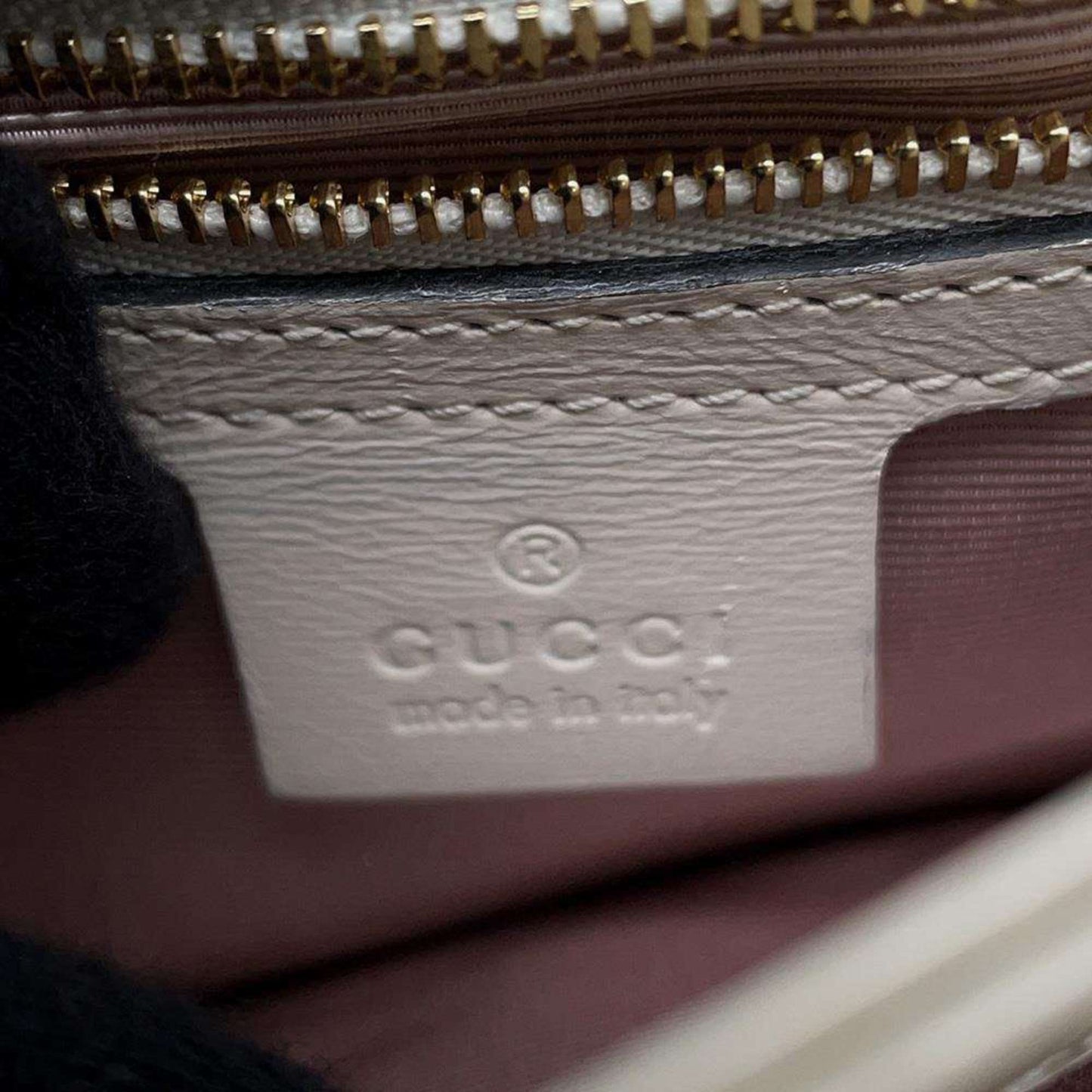 Gucci White Leather Shoulder Bag