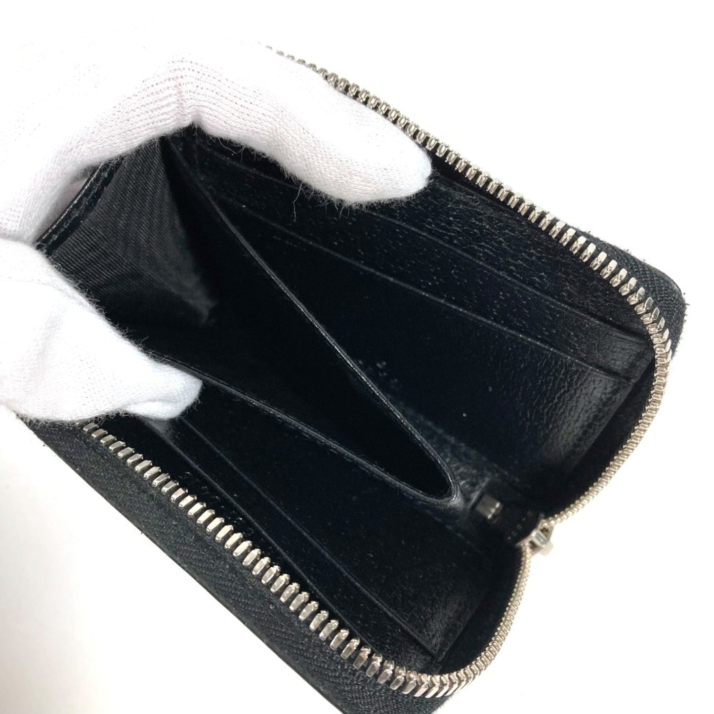 Gucci Black Cloth Coin Purse/Coin Case