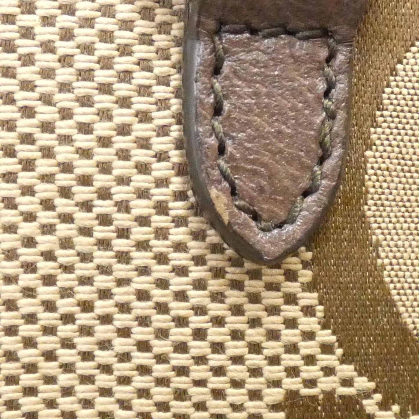 Gucci Brown Camel Canvas Handbag