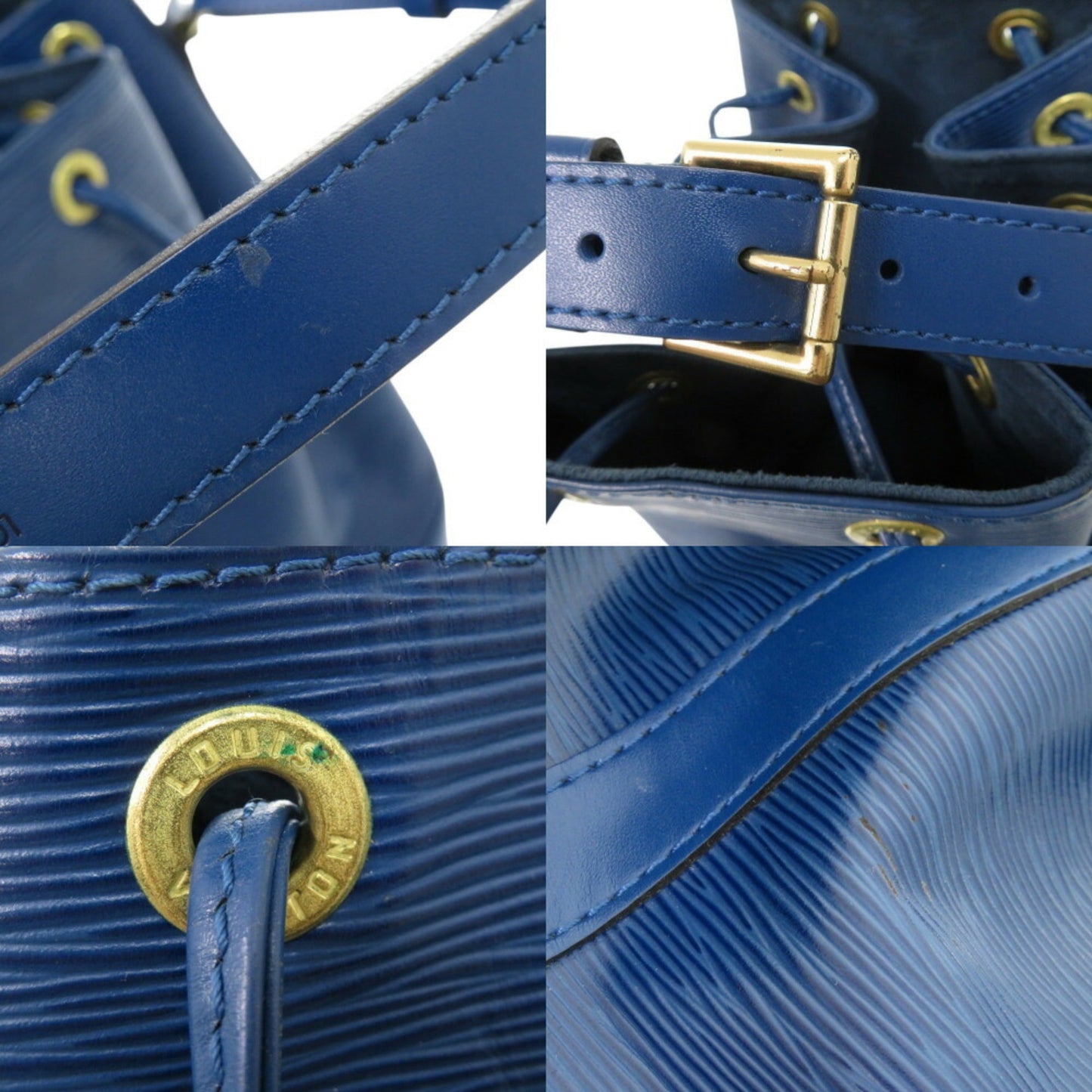 Louis Vuitton Blue Epi Leather Shoulder Bag
