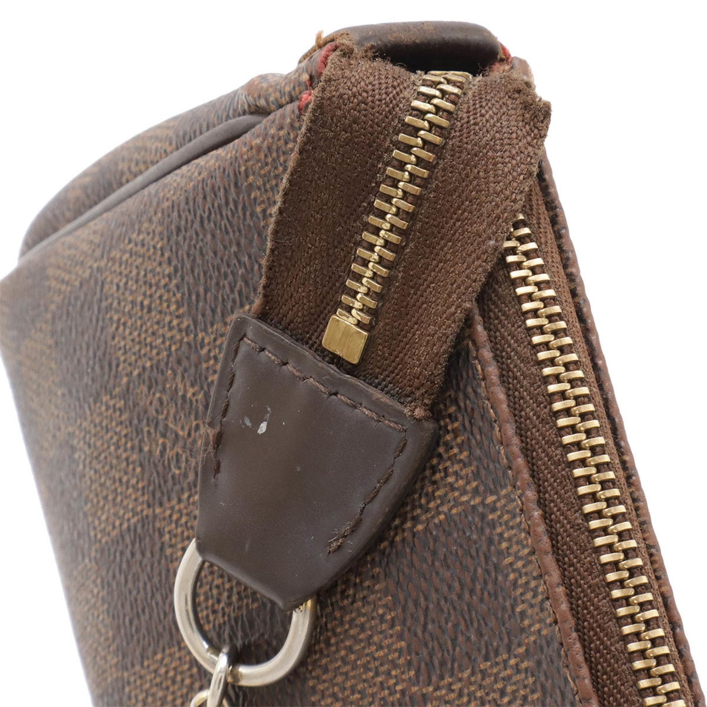 Louis Vuitton Brown Pvc Clutch Bag Pouch Shoulder Bag