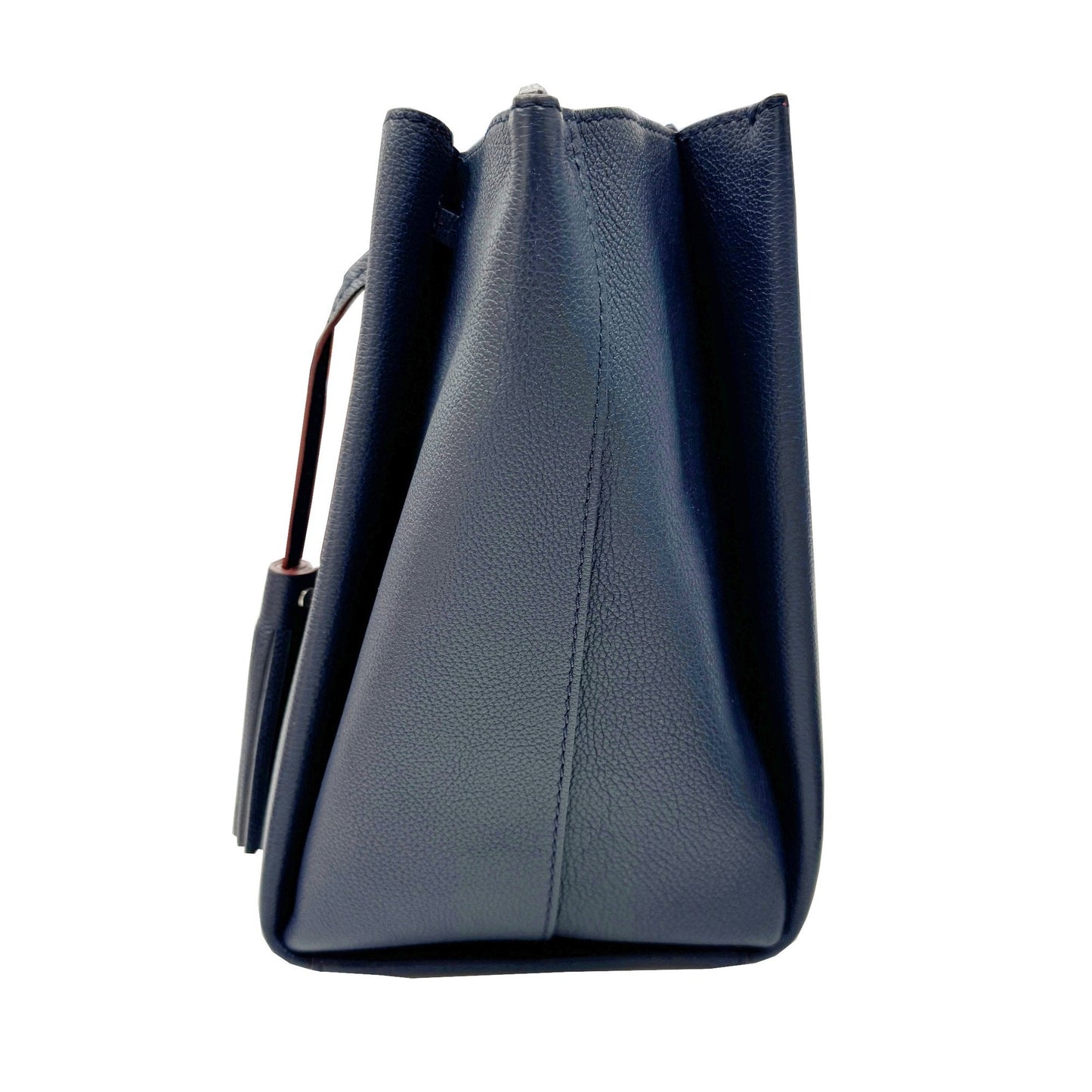 Louis Vuitton Navy Leather Handbag Shoulder Bag