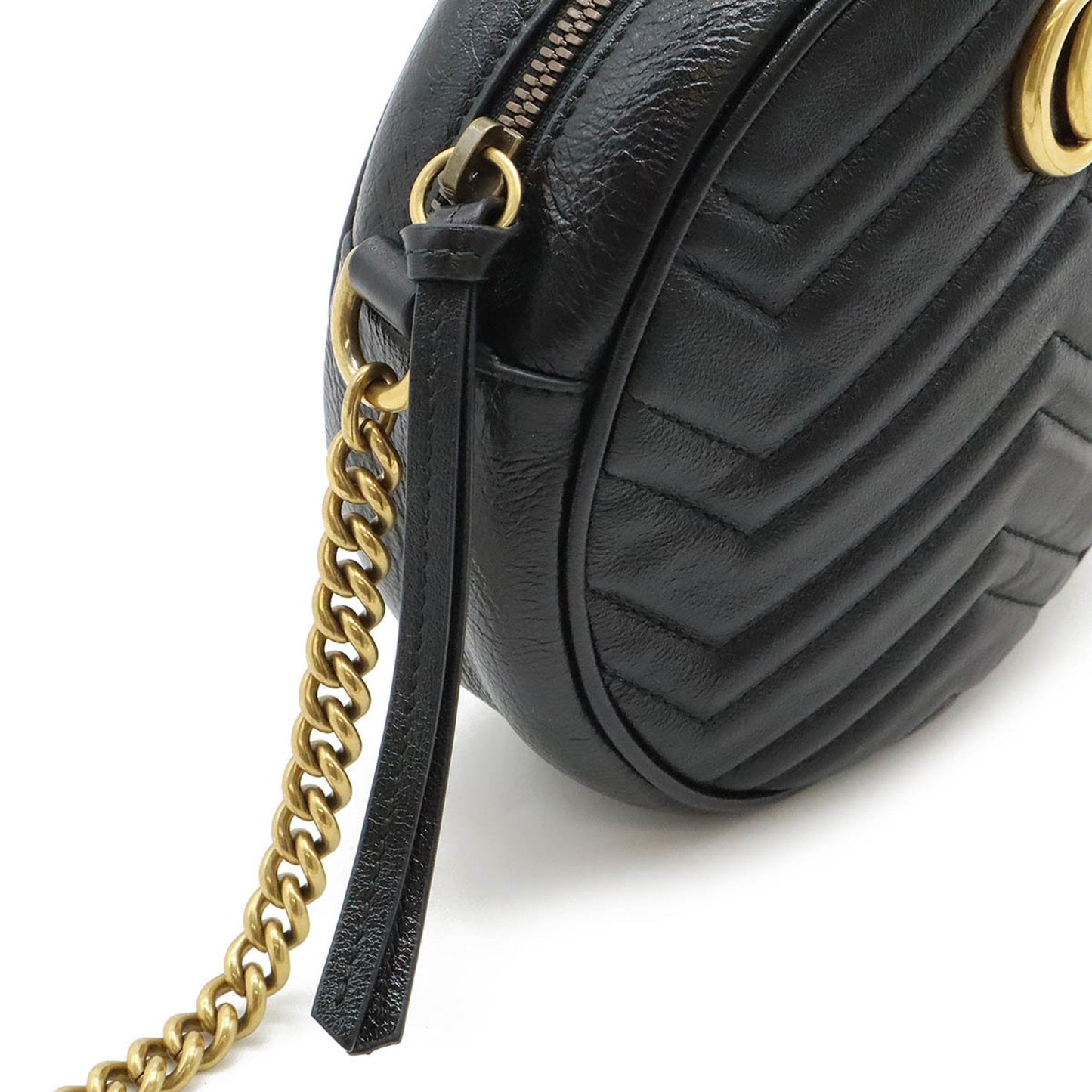 Gucci Gg Marmont Black Leather Shoulder Bag