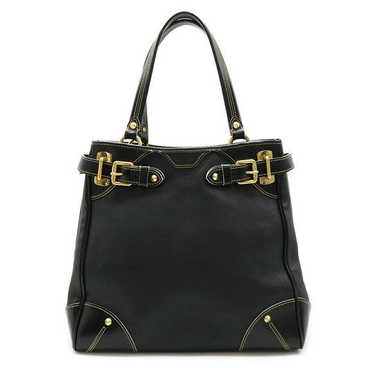 Louis Vuitton Black Noir Suhali Leather Shoulder Bag Tote Bag ()