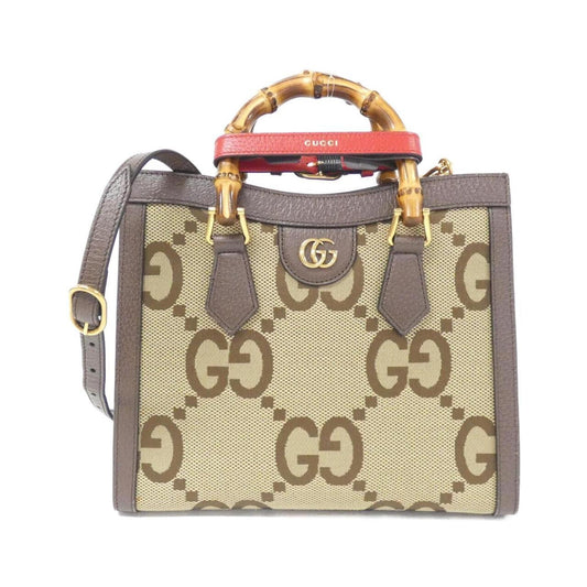Gucci Beige Brown Gg Canvas Handbag ()