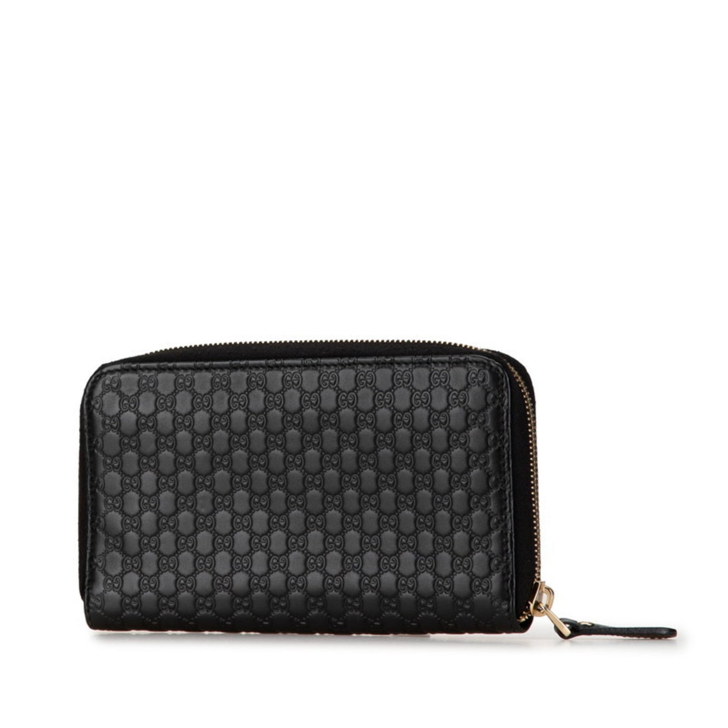 Gucci Black Leather Long Wallet (Bi-Fold)