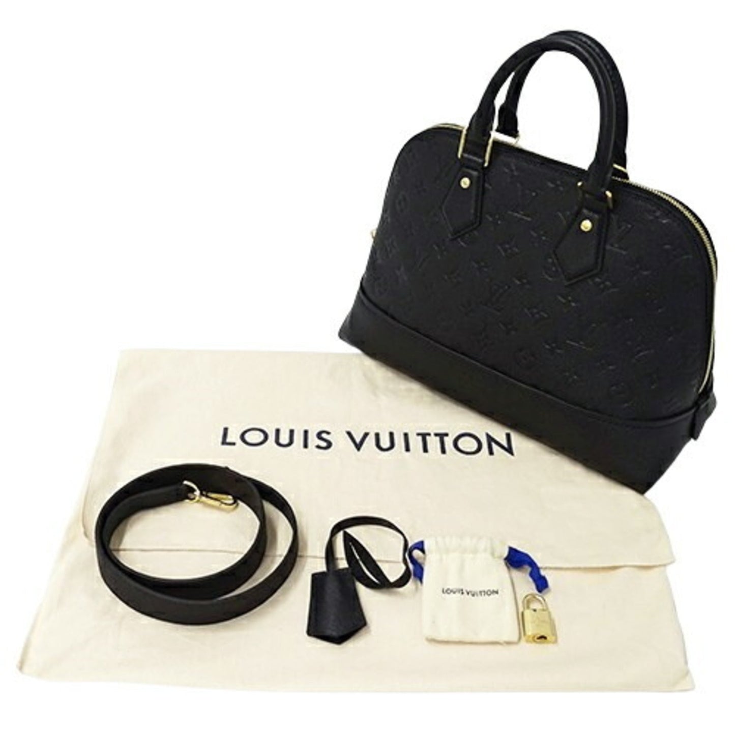 Louis Vuitton Noir Monogram Empreinte Handbag Shoulder Bag