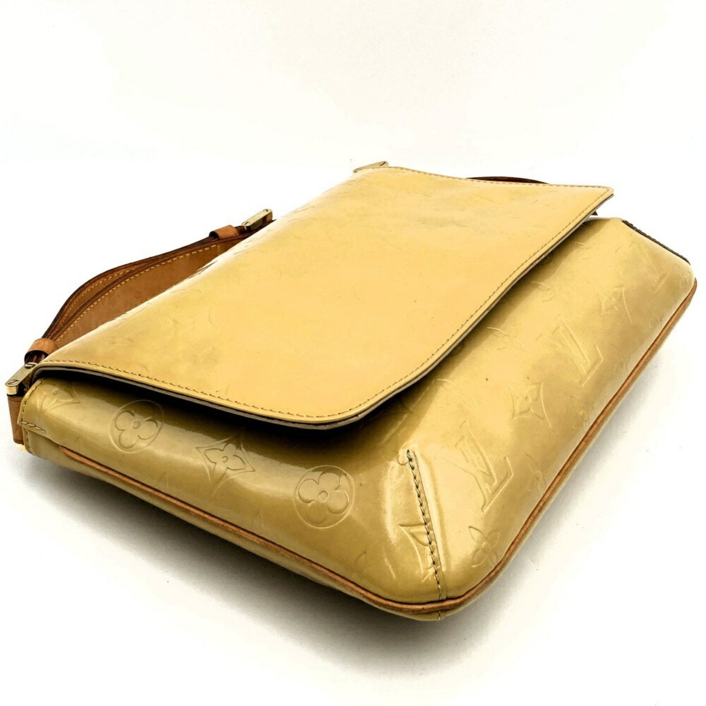 Louis Vuitton Beige Gold Vernis Shoulder Bag