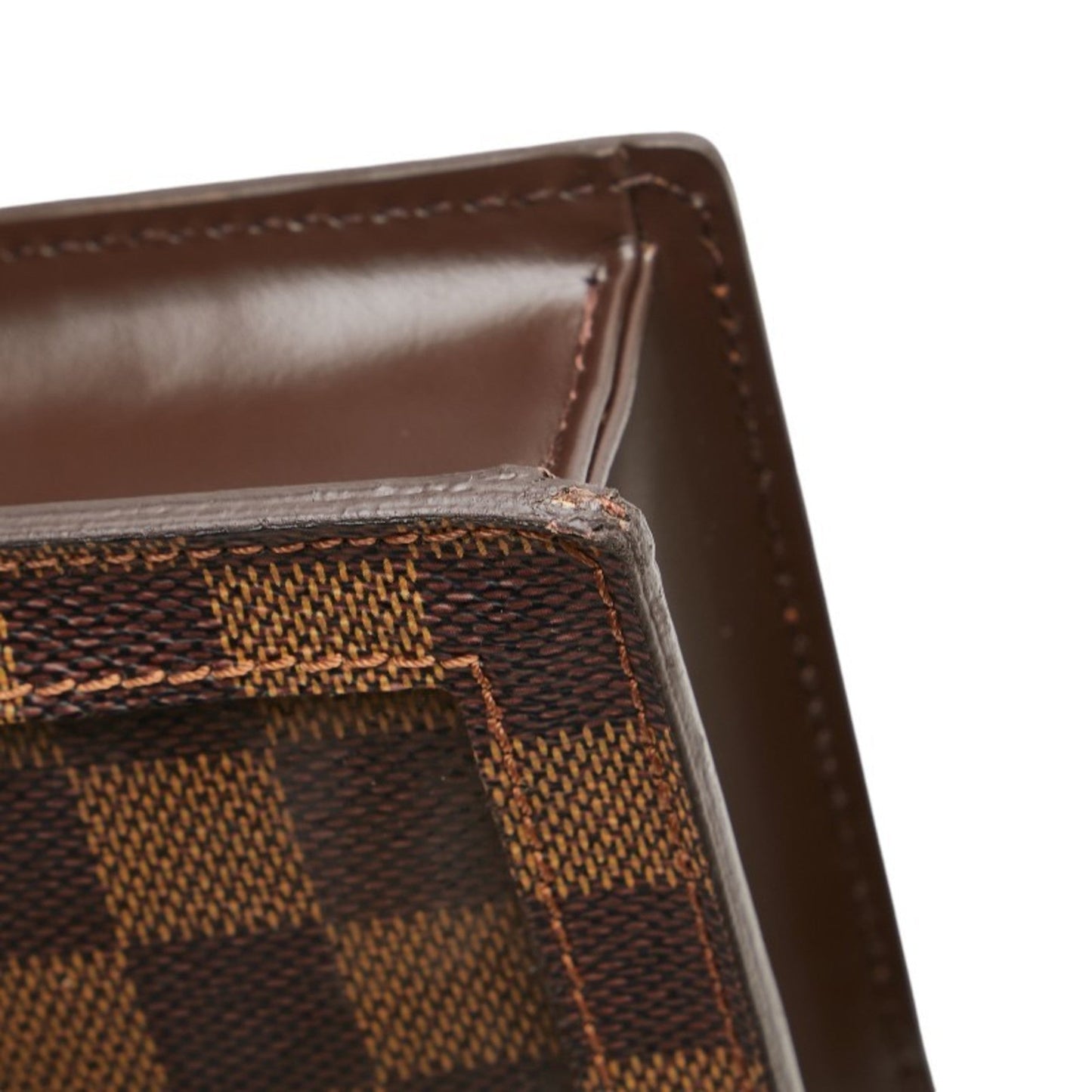 Louis Vuitton Damier Brown Damier Canvas Pvc Leather Shoulder Bag