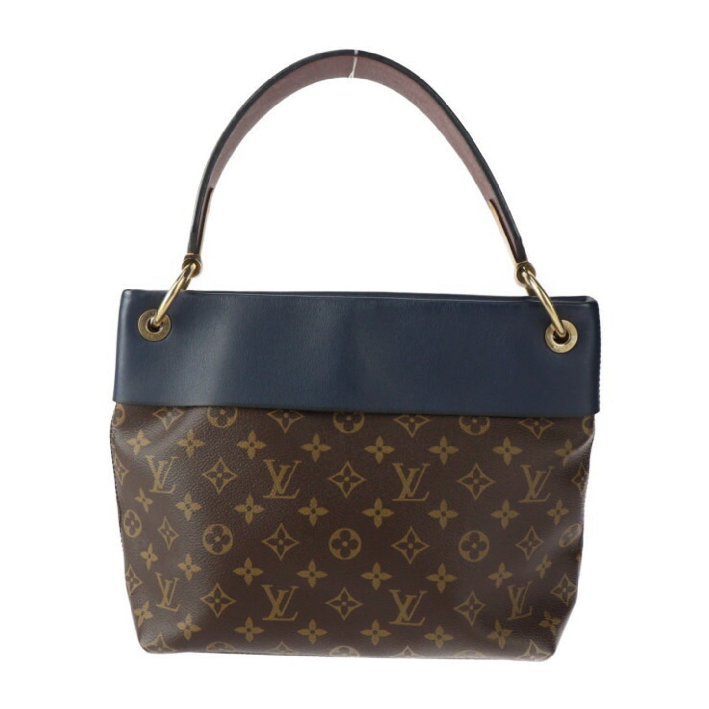 Louis Vuitton Brown Monogram Leather Handbag Shoulder Bag Tote Bag